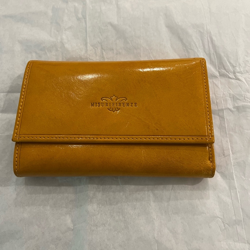Italian Leather Trifold Wallet
